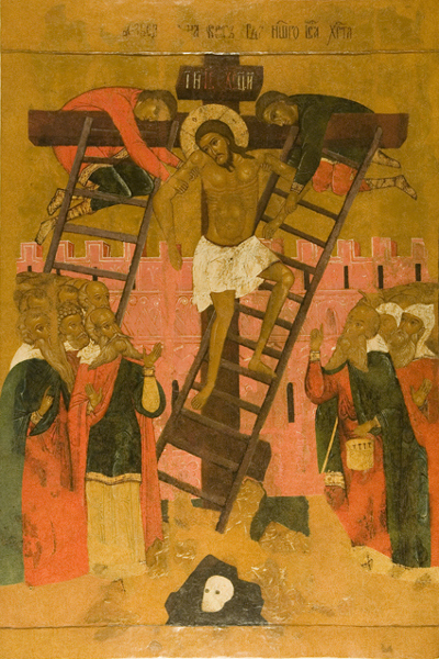 Икона Возведение Иисуса Христа на крест Музей имени Андрея Рублева