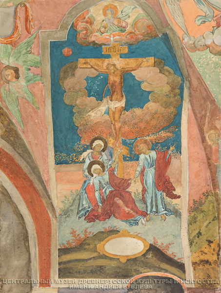 РАСПЯТИЕ ХРИСТОВО (копия фрагмента росписи церкви Воскресения Христова на Пушавке в Пучеже 1789 года)