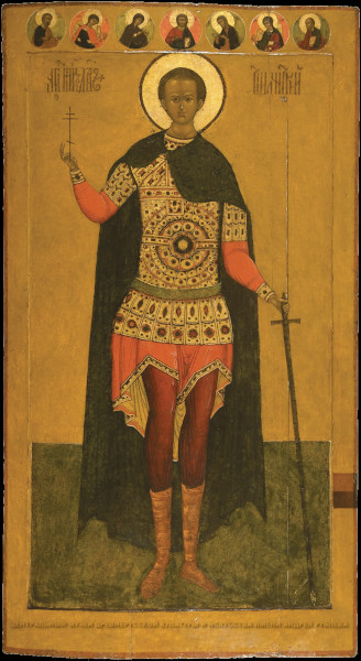 Икона Великомученик Дмитрий Солунский с деисусом Музей имени Андрея Рублева